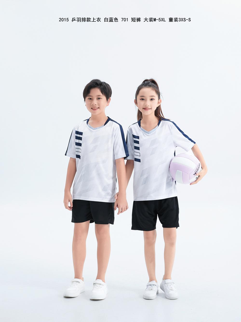 2015 Table Tennis and Badminton Clothing (Adult + Children) T-shirts, short sleeves, round neck