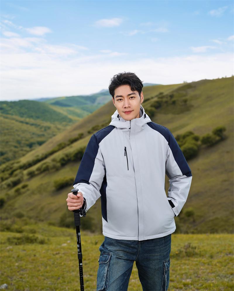 F558-Thick single-layer integrated silver fox fleece jacket