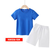 806 solid color short sleeve + no bar shorts suit D03-24206