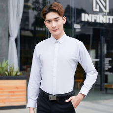 Slim fit small collar long sleeve shirt men 180-999 men long sleeve
