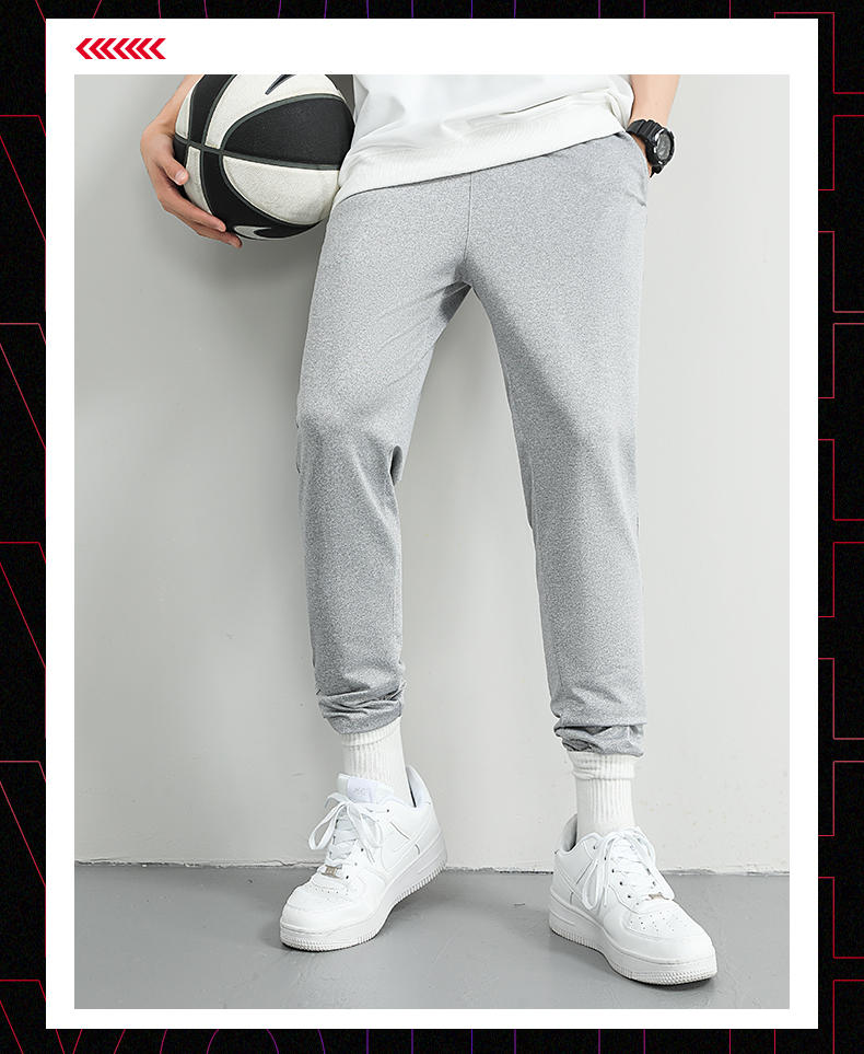 C832 Sports casual multifunctional cuffed trousers