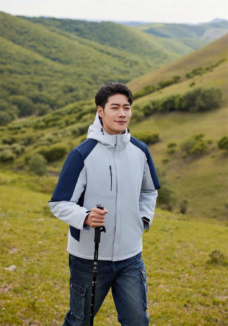 F558-Thick single-layer integrated silver fox fleece jacket