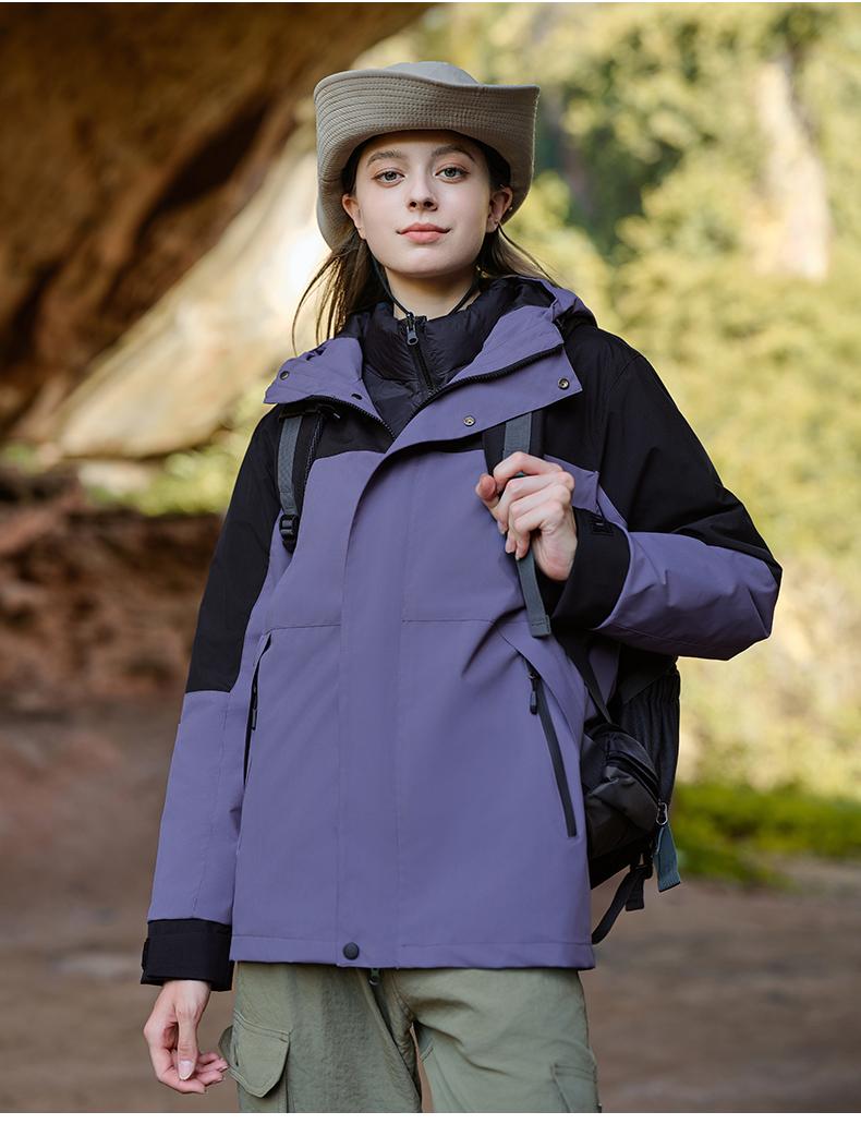 JL-L9 mountain series leisure three-in-one jacket upgraded down model