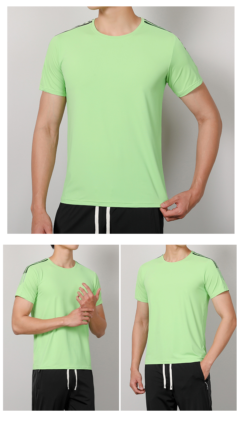 Cool fabric sports casual round neck short sleeves KC1-8002