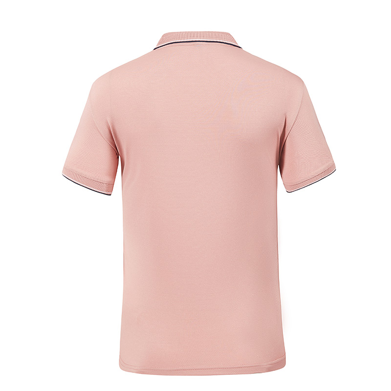 180g fine cotton short-sleeved lapel polo shirt L18-6688