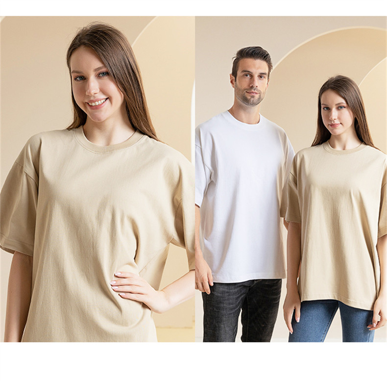 300g American heavy solid color round neck T-shirt BC8-300