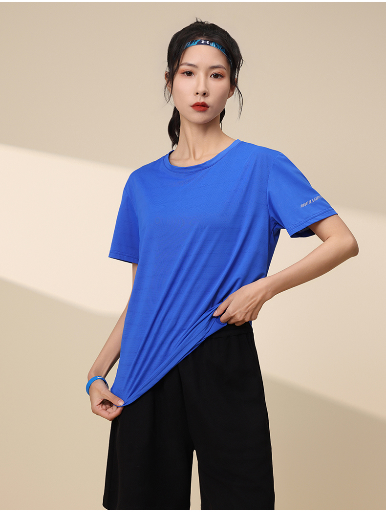 220g imitation cotton quick-drying round neck short sleeves HW01-777