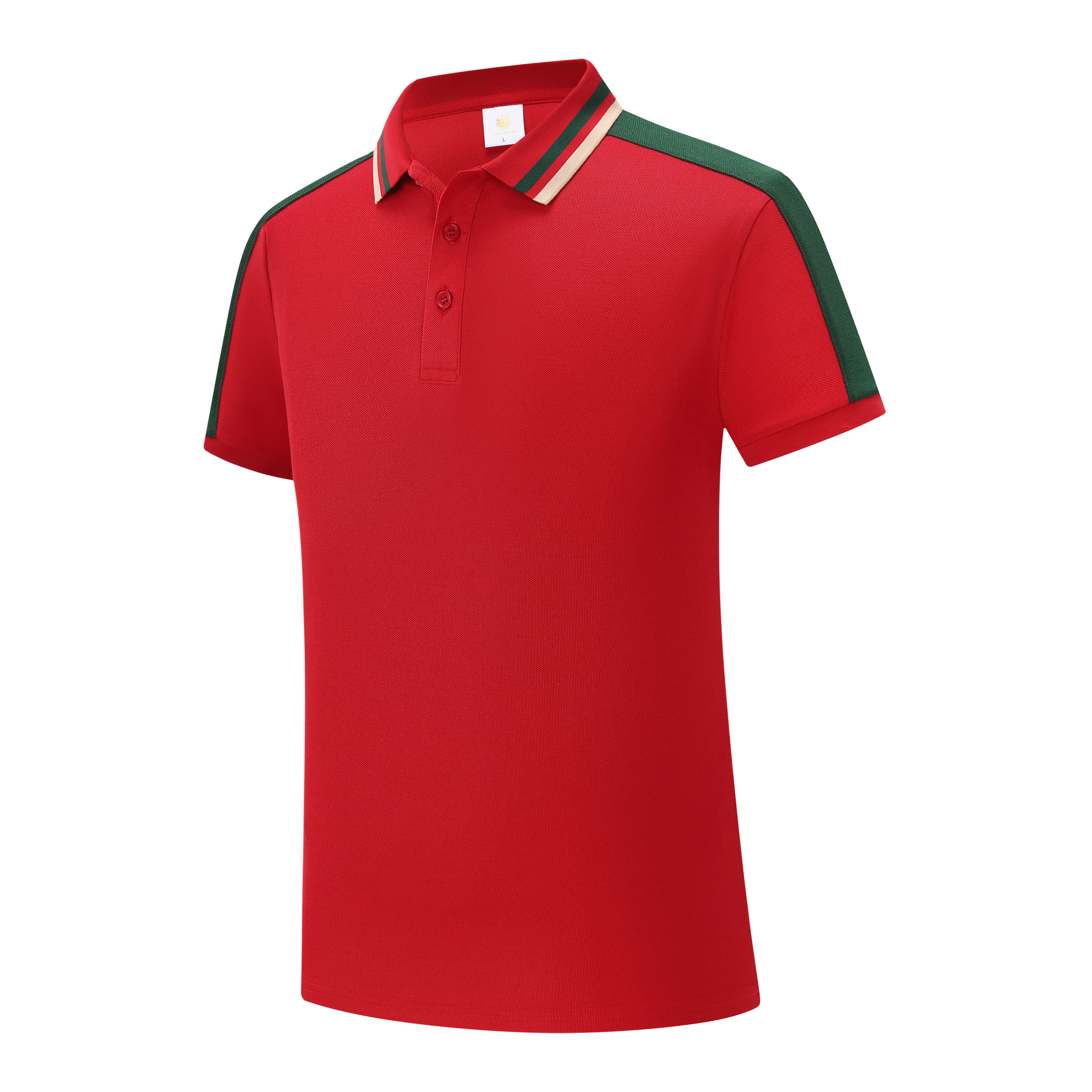 220g moisture-absorbing and breathable Hagis shoulder-matched short-sleeved lapel polo shirt HW01-939