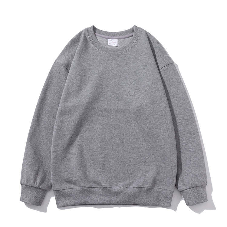 360g twill fabric fashionable loose round neck sweatshirt B08-twill round neck