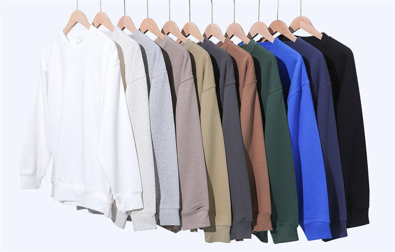 370g heavyweight large terry trendy round neck sweatshirt G21-U-XWY90