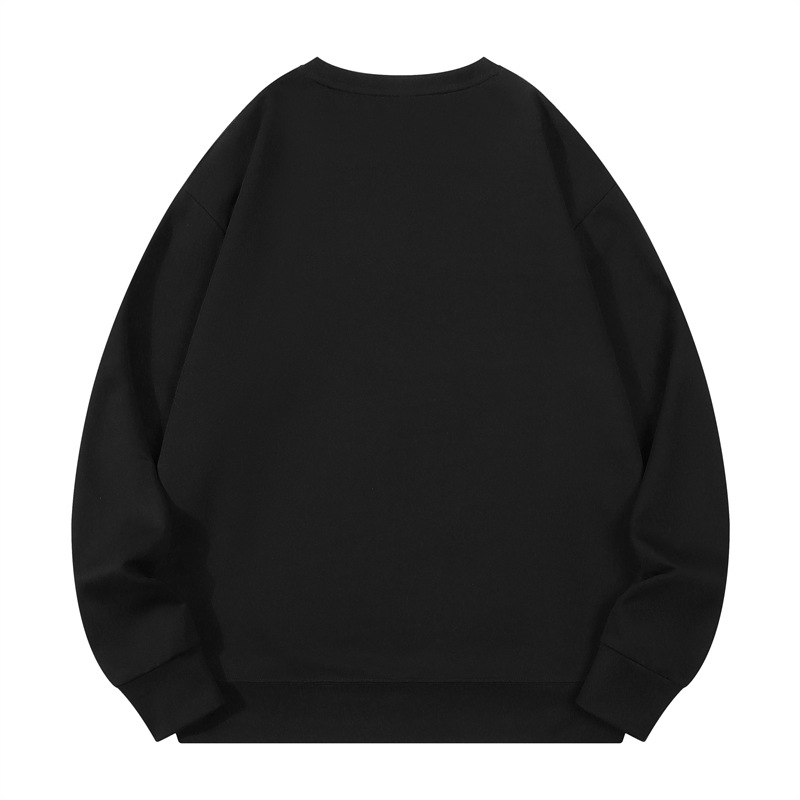 300g air layer healthy double-sided fabric drop shoulder round neck sweatshirt W03-S9008