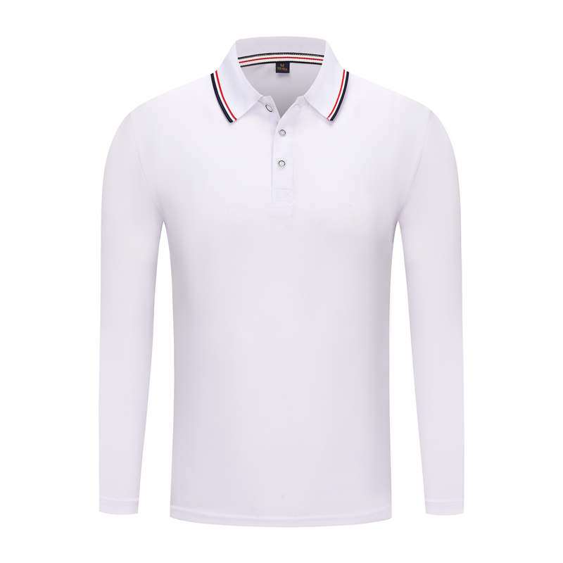 190g color collar business lapel long sleeve POLO shirt G17-A699