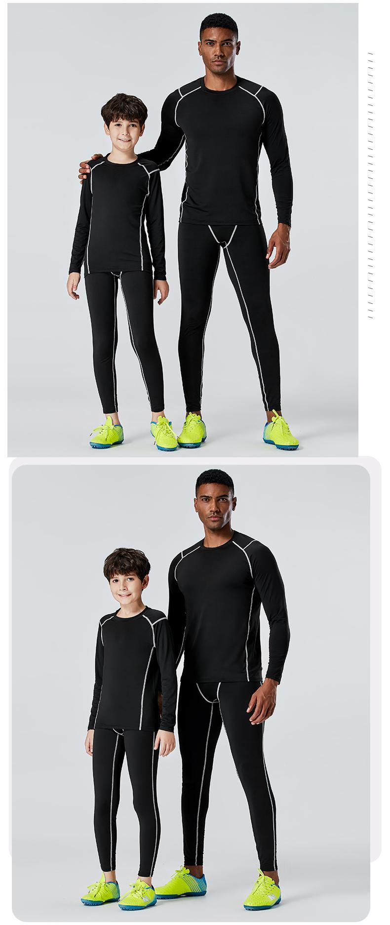 UA500+UA500-1 suit, long sleeves and round neck