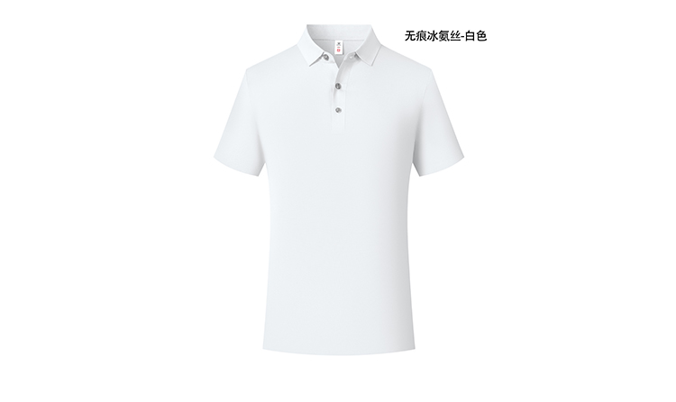 215g plant soft cool ice oxygen silk seamless short-sleeved lapel polo shirt GJ22-D555