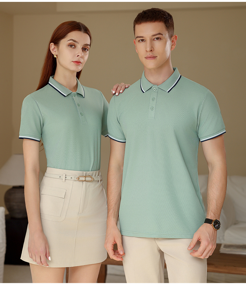 190g color collar short sleeve polo shirt YZ03-KW2208