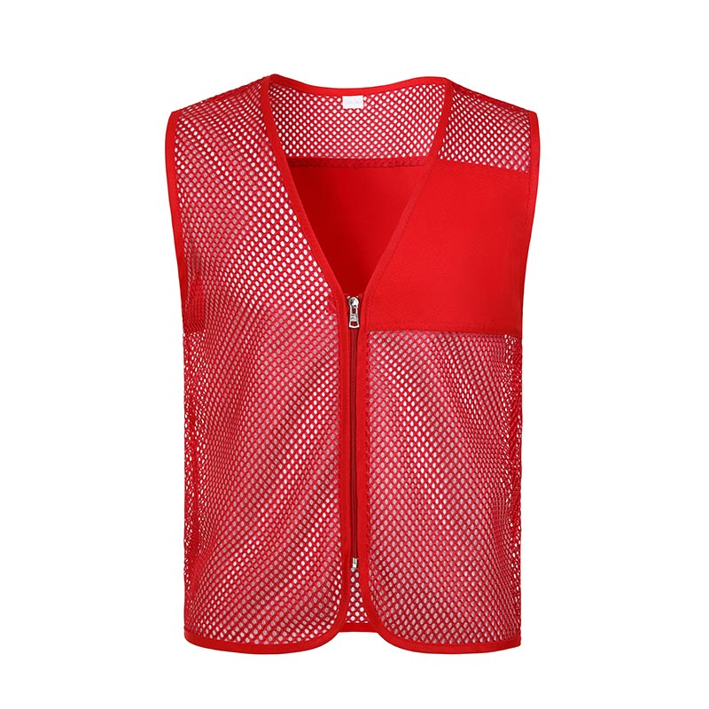 Pocketless single-sided fishnet vest GJ57-8010