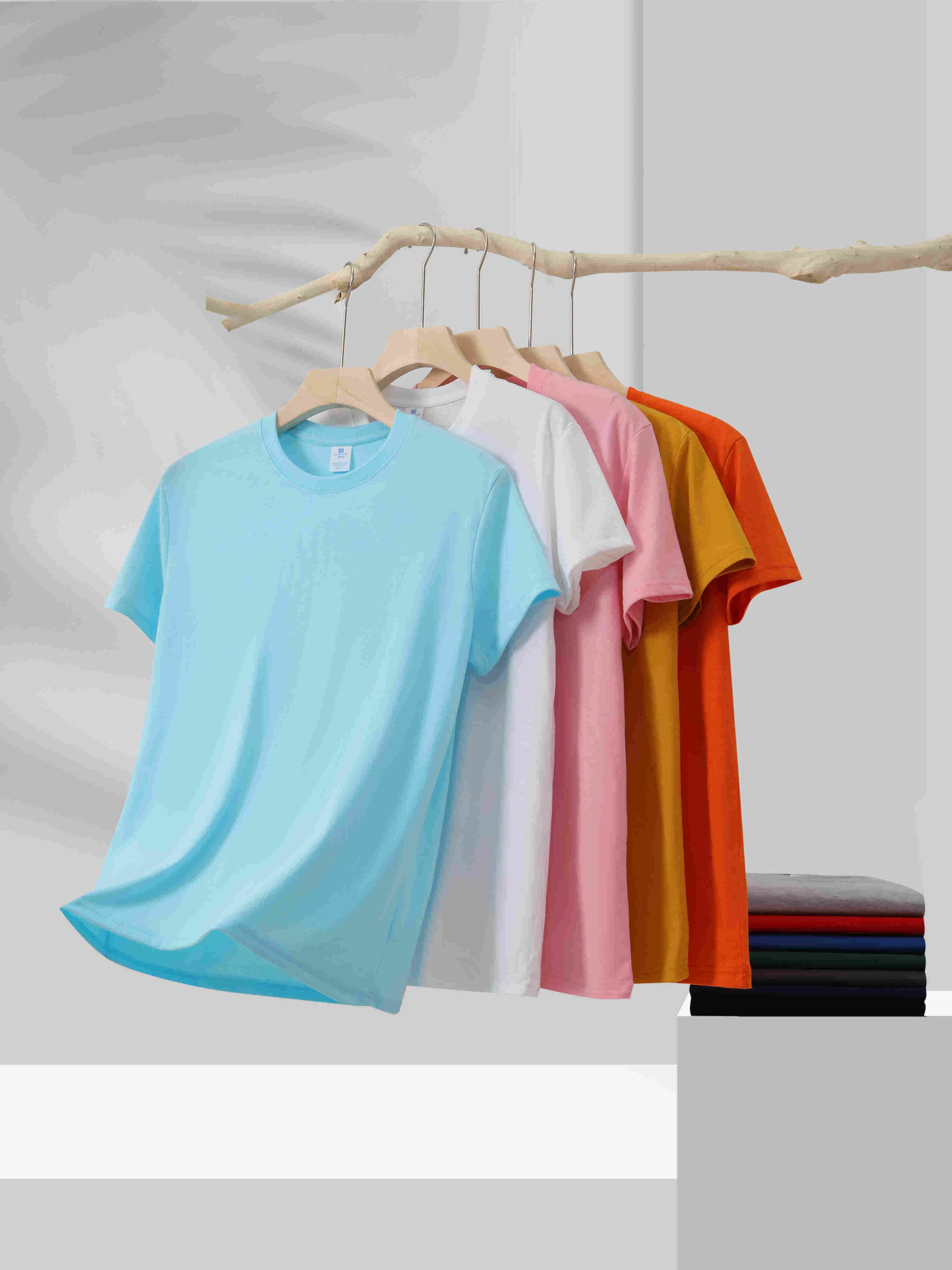 220g comfortable soft skin-friendly cotton small T round neck short sleeve W01-K77