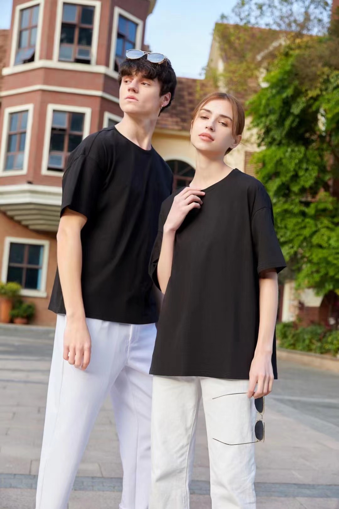 180g high-quality cotton round neck short sleeves L18-008