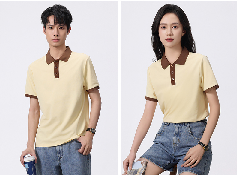 Colorblock Lapel Short Sleeve POLO Shirt SNS-6611