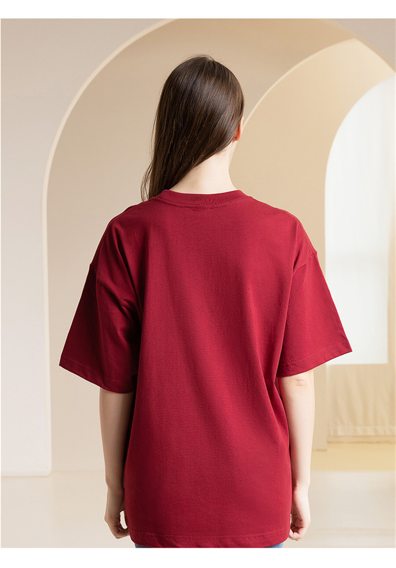 300g American heavy solid color round neck T-shirt BC8-300