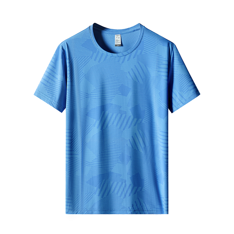 Moisture wicking ice men round neck short sleeves KD3-8902