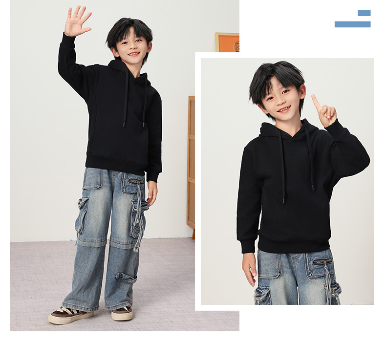 400g high quality macaron solid color hoodie sweatshirt children YZ03-9966