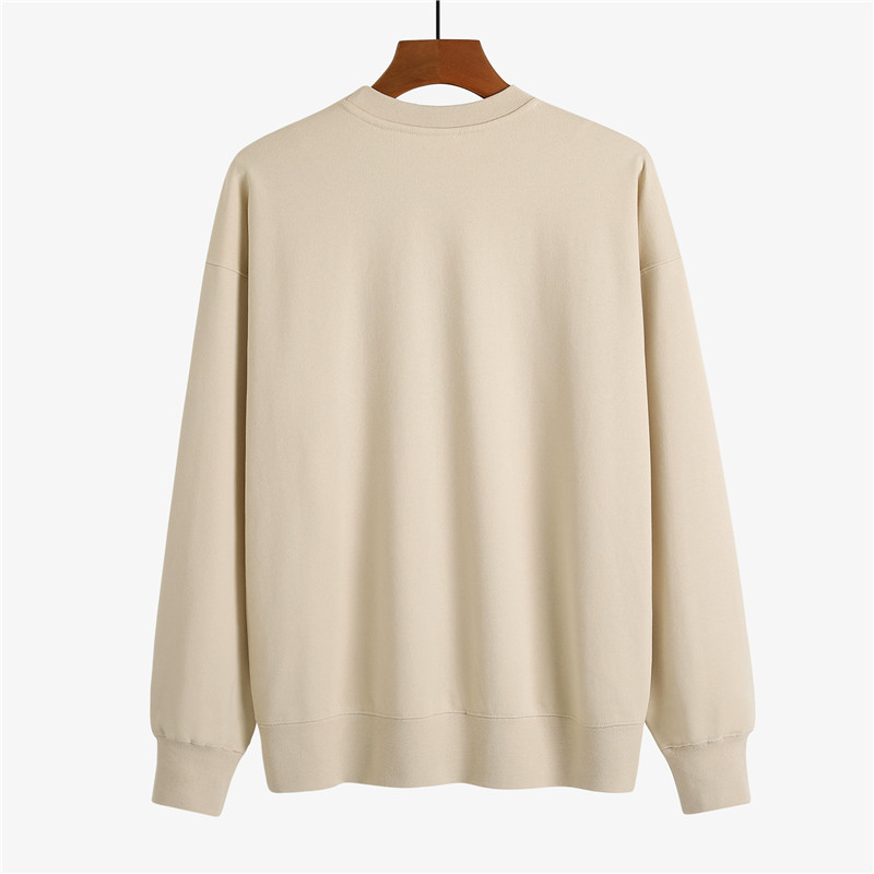 400g washed national trend drop shoulder round neck sweatshirt GJ65-C series