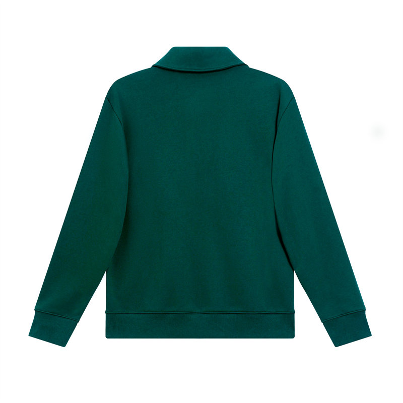 380g combed brushed contrast color half zip stand collar sweatshirt G21-U-X45016