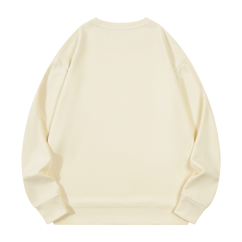 300g air layer healthy double-sided fabric drop shoulder round neck sweatshirt W03-S9008