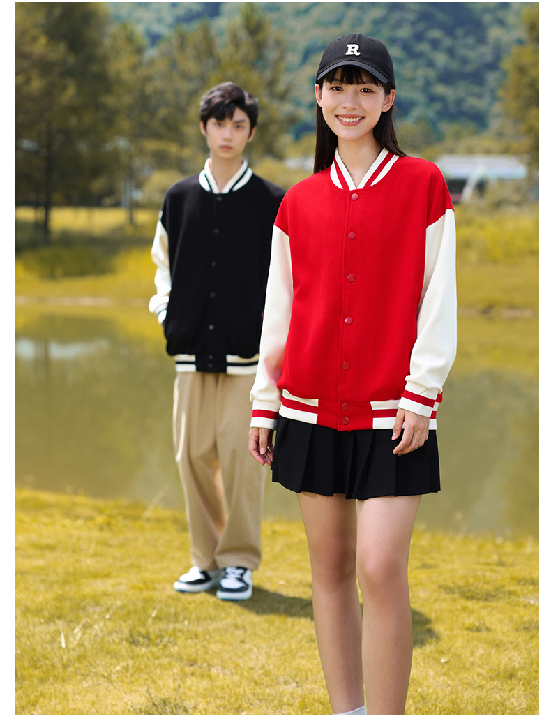 New oxygen cotton drop shoulder couple baseball uniform GT3-8808