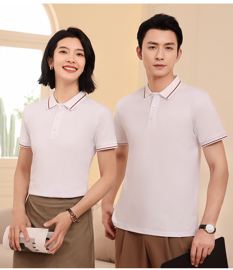 200G ice oxygen cotton large collar lapel short sleeve POLO shirt GT3-D661