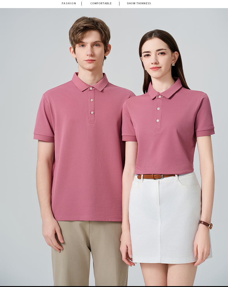 Silk lapel short-sleeved POLO shirt CYC-8085