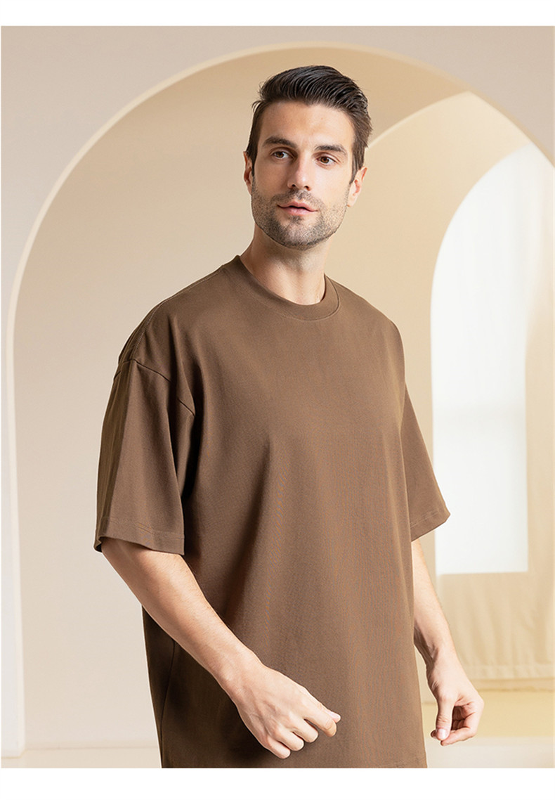 300g American heavy solid color round neck T-shirt BC8-300