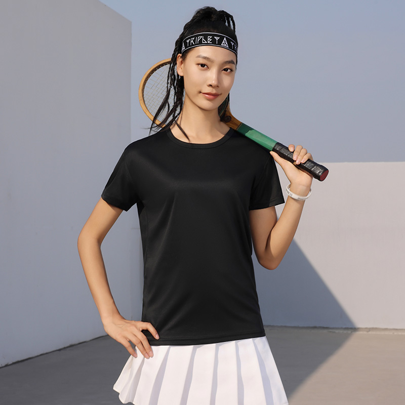 Needle eye quick-drying round neck short sleeve adult style HW01-3888