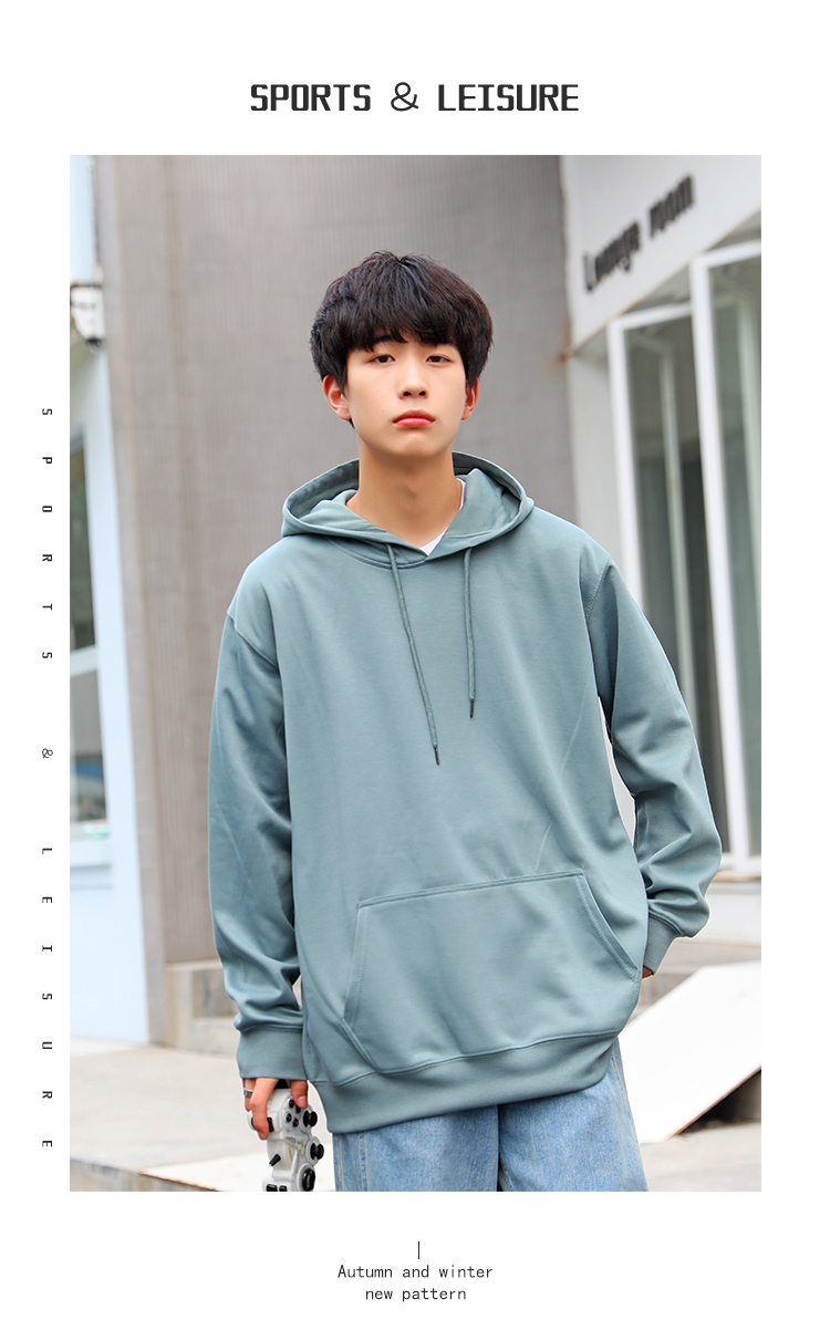 310g healthy cotton hooded pullover sweatshirt universal style W02-712