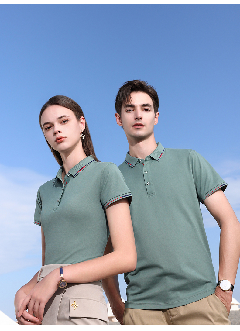 200g 40pcs group wear lapel short sleeve POLO shirt universal style H16-7788