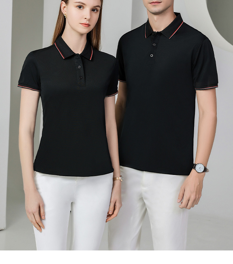 200g color lapel short sleeve POLO shirt universal GJ21-23138