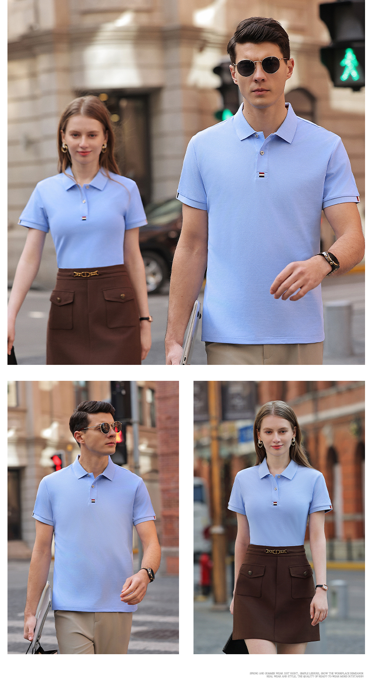 210G Solona Lapel Short Sleeve POLO Shirt 72-M3