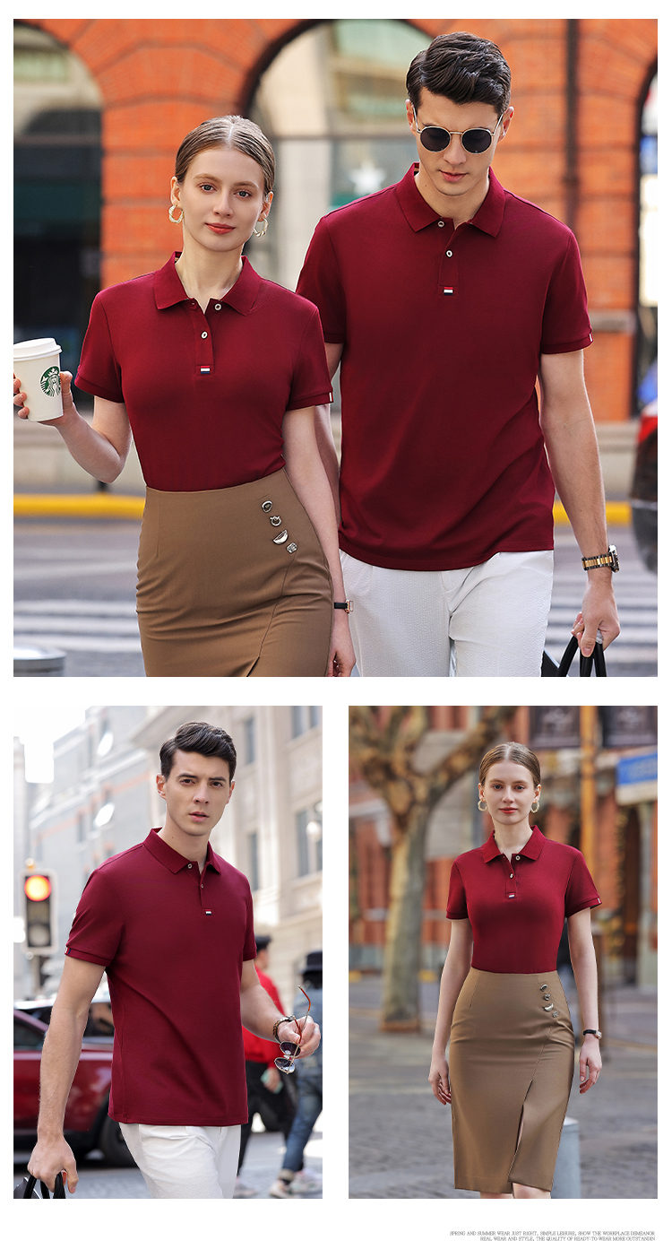 210G Solona Lapel Short Sleeve POLO Shirt 72-M3