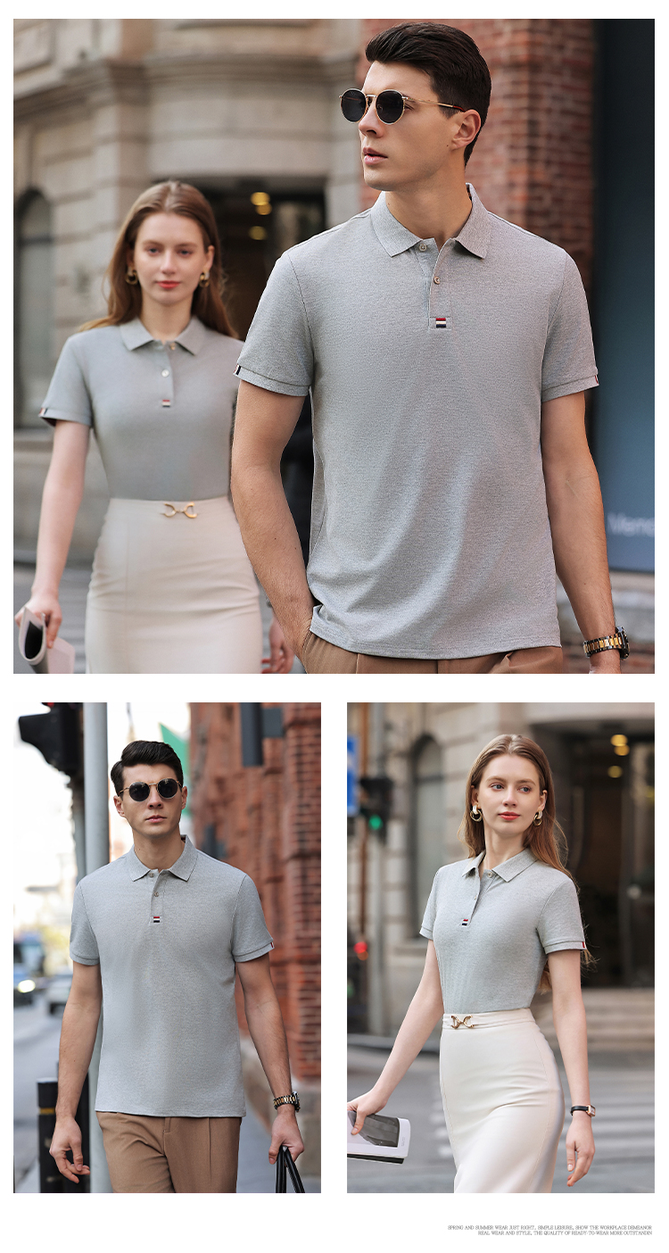 210G Solona Lapel Short Sleeve POLO Shirt 72-M3