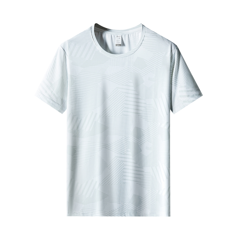 Moisture wicking ice men round neck short sleeves KD3-8902