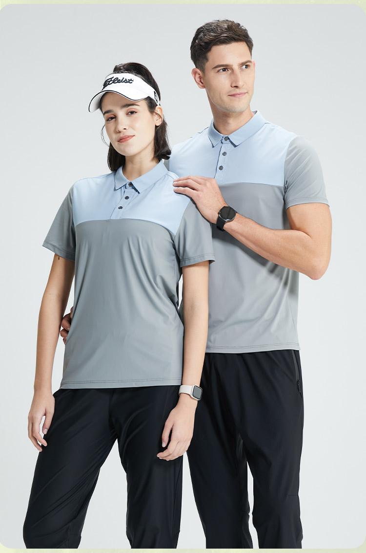 150g nylon blended quick-drying lapel short-sleeved POLO shirt 214-411A005