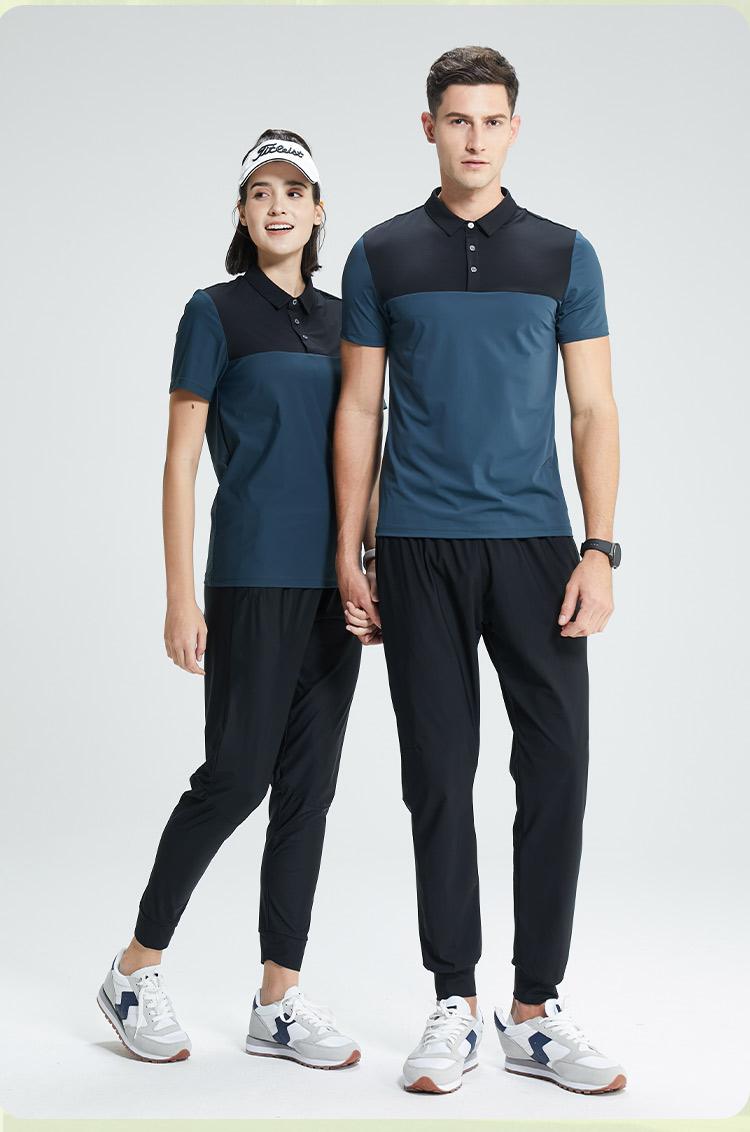 150g nylon blended quick-drying lapel short-sleeved POLO shirt 214-411A005