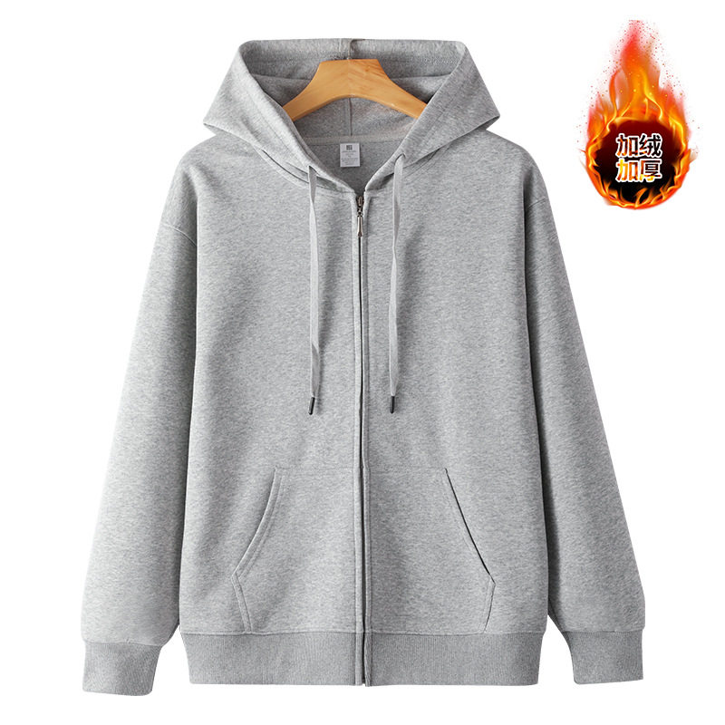 Casual fleece hooded zipper sweatshirt BC4-HM-59