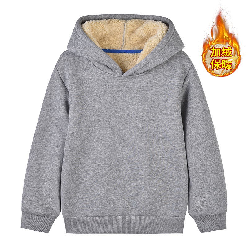 Children Sherpa Hooded Sweatshirt Children Clothing D31-Sherpa Hooded Sweatshirt