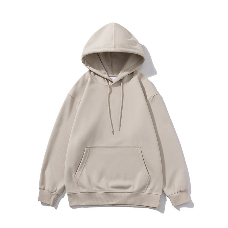 350g loose solid color water soft cotton hoodie drop shoulder sweatshirt B08-water soft hoodie