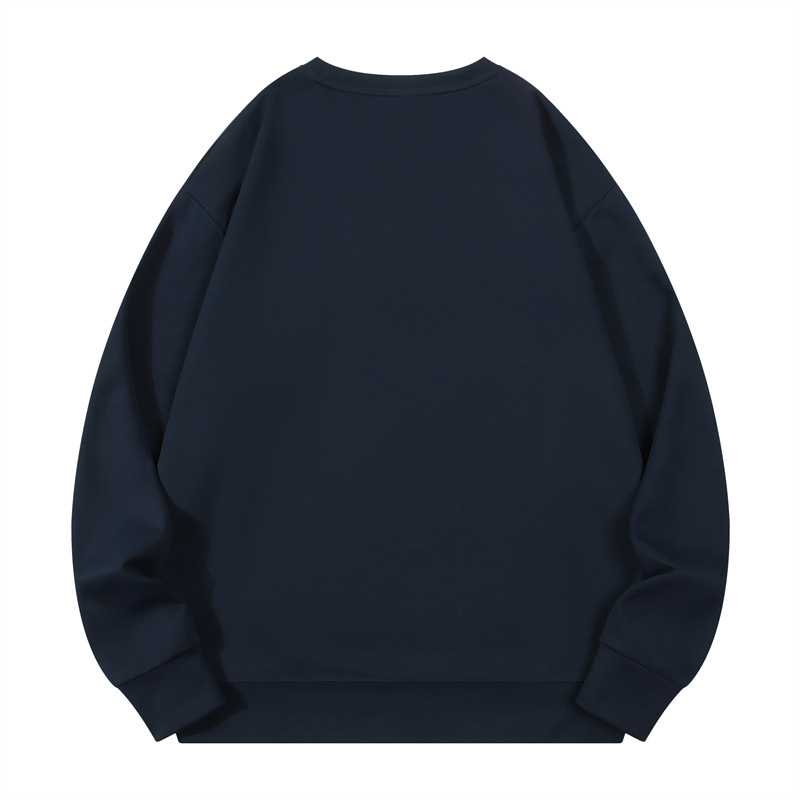 300g air layer healthy double-sided fabric drop shoulder round neck sweatshirt W03-S9008