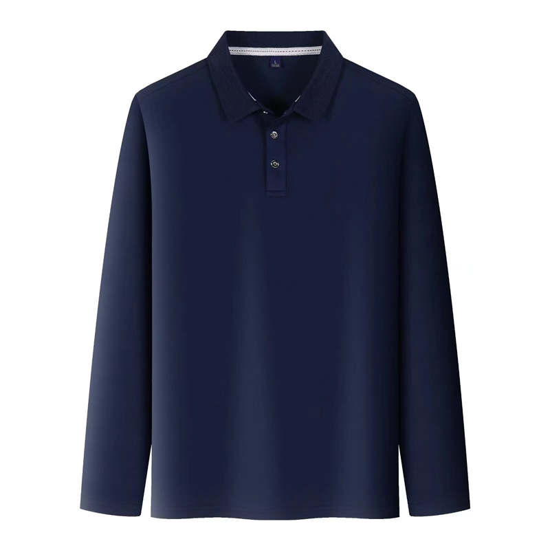 190g solid color quick-drying lapel long-sleeved POLO shirt G17-308