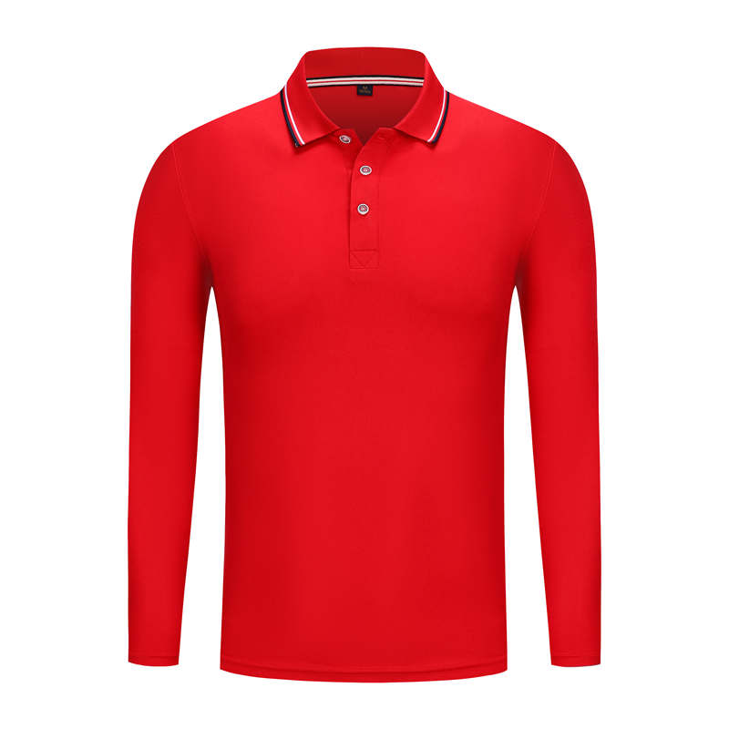 190g color collar business lapel long sleeve POLO shirt G17-A699