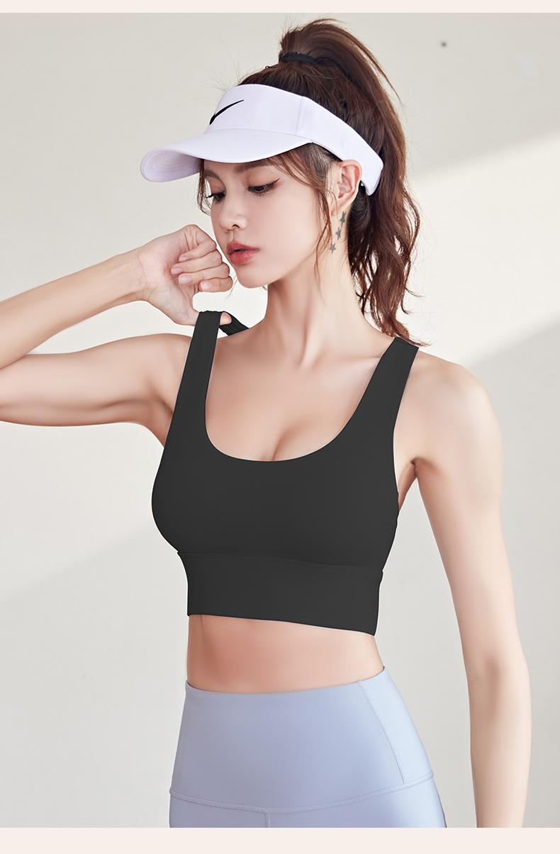 Womens MTJWXK01-Nylon Button Bra 01 Sportswear Yoga Clothes